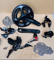 大套R7000 SHIMANO 105 槍手、前撥、後撥、飛輪、大盤、HG601鏈、前後夾
