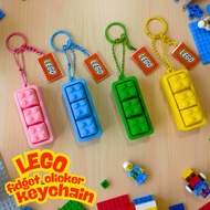 GANTUNGAN Brick Fidget Clicker Keychain – Anti-Stress Pop Click Keychain
