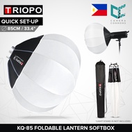 Triopo KQ85 Lantern Softbox 85cm 33.4inches Foldable Spherical Collapsible Bowens Mount for Studio