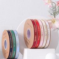 Flower Ribbon - Letter Ribbon - Silk Ribbon Roll 0.6 cm, 1 cm, 2 cm