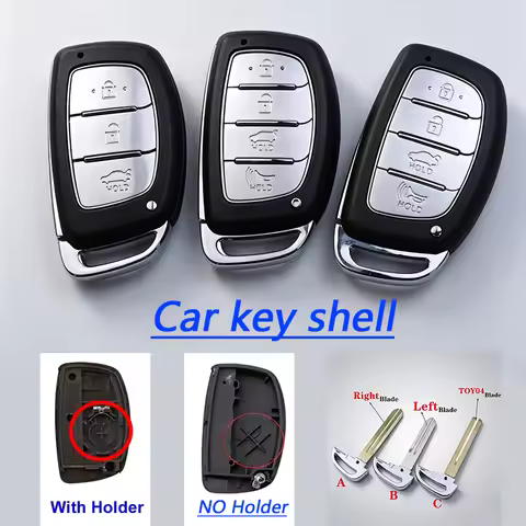 3&4 Button Car Key Housing Shell Cover for Hyundai Elantra MISTRA Rena Tucson IX35 IX25 I10 I30 I40 