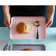 NIBIRU Square Plastic Serving Tray 21x29.5x1.5 Cm. NORA Pink