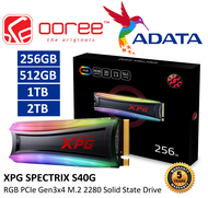 ADATA XPG SPECTRIX S20G / SPECTRIX S40G RGB PCIE GEN 3X4 M.2 2280 SSD SOLID STATE DRIVE - 256GB / 500GB / 512GB / 1TB / 2TB