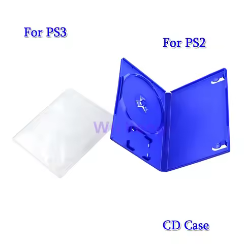 1PCS CD Case For PS2 PS3 Game DVD Disk Storage Case CD Discs Protective Box for PS2 PS3