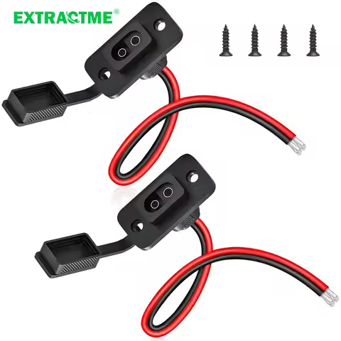 Extractme 30CM 12AWG SAE Cable Connector Car Battery Expansion Bidding Embedded Plug Socket for Sola