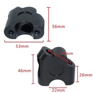 Universal Motorcycle 22mm Handle Bar Riser Handlebar Heightened Clamp Back Move Mount Adapter Chrome