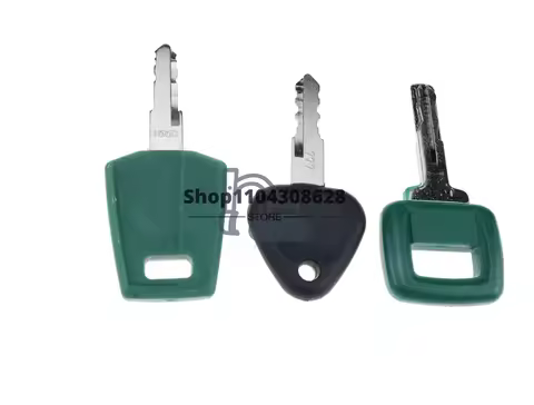 3PCS 777 C001 P0P Heavy Equipment Key Set/Construction Ignition Keys Sets Fits for Excavator Loader 
