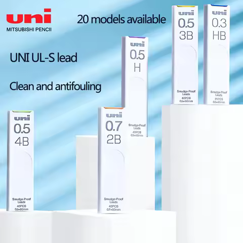 Uni Mechanical Pencil Lead UL-S Antifouling and Dirt Proofing 0.5/0.3/0.7/0.9mm Substitute Thick Bla