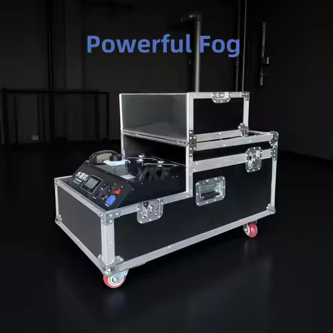 From EU US 3000W 5000W Low Lying Fog Machine Double Tubes Water Mist Machine 2000W Smoke Stage Equip