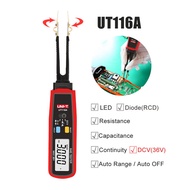 UNI-T UT116A /116C SMDมัลติมิเตอร์มืออาชีพหมุนตัวต้านทาน-ตัวเก็บประจุทดสอบที่มีคลิปและปากคีบความต้าน
