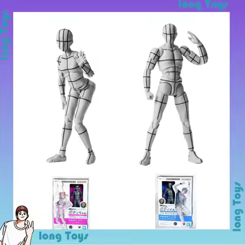 Bandai Stock Original S.H.Figuarts BODY-CHAN&KUN -Sports- Edition- WIRE FRAME- (Gray Color Ver.) Ani