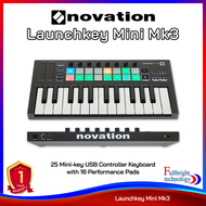 Novation Launchkey Mini MK3 MIDI Keyboard Controller ขนาดเล็กกระทัดรัด จำนวน 25 คีย์ ใช่งานง่ายพกพาสดวก รับประกันศูนย์ไทย 1 ปี
