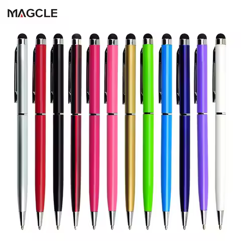 10pcs/Pack Universal 2 in 1 Touch Screen Stylus Pens for iPad iPhone Samsung Tablet / All Mobile Pho