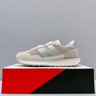 New Balance NB237 B Last Women Retro Casual Shoes Suede Cream White WS237MSB