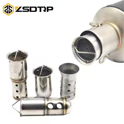 ZSDTRP Catalyst DB Killer AK Motorcycle Exhaust Muffler Insert DB Defender Silencer Noise Sound Elim