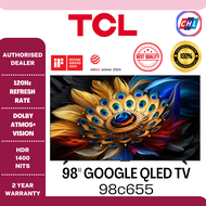 TCL [Authorised Dealer] 98″ 4K UHD HDR10 GOOGLE QLED TV 98C655 - TCL Malaysia Warranty