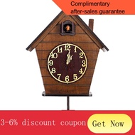 Modern Minimalist Solid Wood Cuckoo Wall Clock Sweet Clock Mute Smart Time Clock Children's Room Living Room Clock