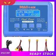 [ap4l43.] Lipo Battery Charger B6AC+80W Charger Smart Digital Charger for 1S-6S LiPo Life Li-Ion 1-1