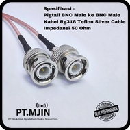 Rg316 BNC Male to BNC Male Jumper Cable 5 Meters Long