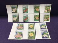 越南花卉郵票雙連