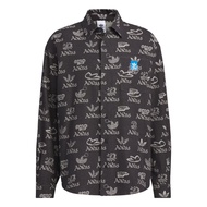 Adidas Originals CITY SKATE Shirt Mens Mid Denim Black/White JN1663