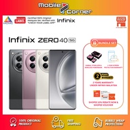 Infinix ZERO 40 5G 24GB(12+12GB RAM) + 256GB ROM | 45W Fast Charge | 108MP OIS Camera🎁 | Infinix Mal