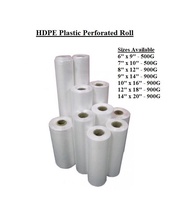 [Ready Stock] Multipurpose Plastic Bag Perforated Roll Food Packaging / beg plastik 6x9/ 7x10/ 8x12/ 9x14/ 10x16/ 12x18/ 14x20 Inch