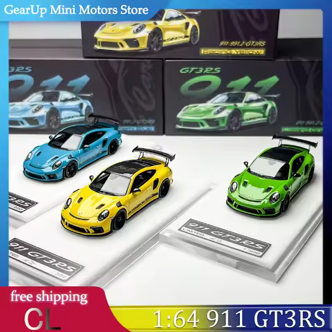 Cars Lounge 1:64 Porsche 911 GT3 RS Premium Resin Model Car Collectible for Porsche Enthusiasts Chri