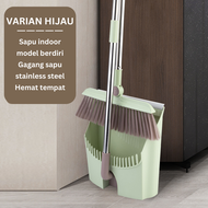 Inaso Set Sapu Pengki Alat Pembersih Lantai Serok Sampah Broom Set Dustpan Plastik HSB649