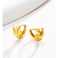 Emas 916 Subang / Anting-anting |   Crown Earrings gold 916