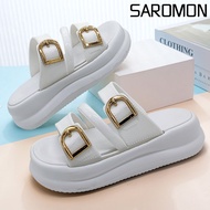SAROMON(Surabaya) Women's Sandals Fuji Wedges Girls Slides Korean Fuji Jelly Sandals High Platform W