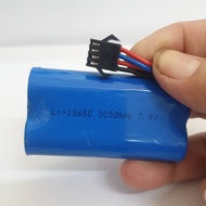 Li-ion 18650 3000mAh 7.4v with SM-4pin Battery Rechargeable for RC Car / Truck