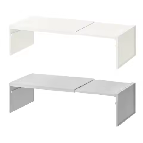 Cabinet Storage Shelf Rack Kitchen Counter Shelf Organizer Multipurpose Space-Saving Stackable Layer