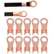 10 Cos 60A Wire Connectors 4-16mm2/ 10-25mm2 Copper OT Hole Bending Ring Bolts Using Pliers or Clamp