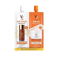  1 packet Double Vit C 2 STEP Vit C Nong Chat VC Vit C Bio Face Advanced Pre-Serum + Whitening Cream