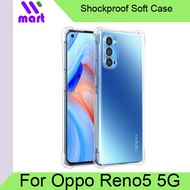 TPU Cover Transparent Soft Shockproof Case for OPPO Reno5 5G ( Not for Reno 5 Pro )