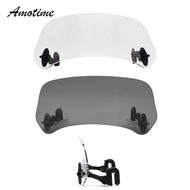 Motorcycle Universal windshield Clamp-On Variable Windscreen Spoiler Extension For R 1200GS F800GS