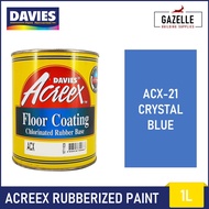 Davies Acreex Rubberized Floor Paint Crystal Blue - 1L P_)2