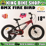 Sepeda Anak Laki BMX WIMCYCLE FIREBIRD BAN 3.0 Ukuran 18 Inch