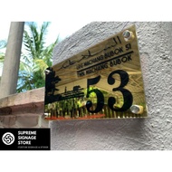 No Rumah Eksklusif/No Rumah/No Rumah Hipster/No Rumah Budget/House Number/House Plate Number