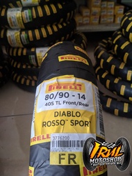 Ban Pirelli Diablo Rosso Sport 80/90-14 For Matic Beat Vario Mio Next Genio Fino Murah