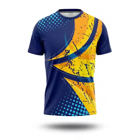 Summer football sports T-shirt, men's street 3d printed striped fashion T-shirt, 2025 Novel men's fa