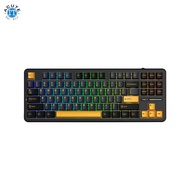 AULA F87  87 Keys Compact TKL Gasket Hot-Swappable Gaming Keyboard Thunder Black