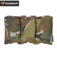 IDOGEAR Triple 556 Mag Pouch Fast Draw MOLLE Mag Carrier Open Top Sports Bag 3555