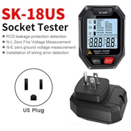 Outlet Detector Battery Powered Sock Detector Backlit Display US Ground Live Neutral Wire Polarity P
