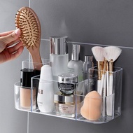 Storage Rack Household Punch-Free Washstand Skin Care Products Lipstick Finishing Plastic Box