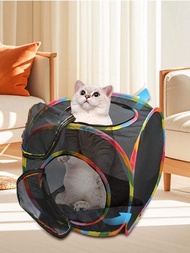 Cat Tent Cube Multi Shape Cat Tunnels Tents Cubes Mesh Foldable House Pet Cat Outdoor Play Cube Out
