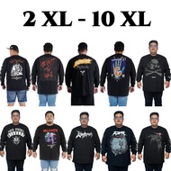 KATUN BIGSIZE MEN'S CLOTHING T-SHIRT BIG SIZE LONGSLEEVE PREMIUM COMBED COTTON 24S HIGHEST SIZES 7XL
