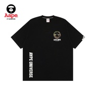 Aape Flagship Store Men's Spring Summer Camouflage Ape-Man Letter Ring Print Comfortable Short-Sleev