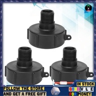 sinhopsa Walfront 3Pcs IBC Connector Replacement G3/4 Male Thread ABS Plastic Drain Faucet Adapter G
